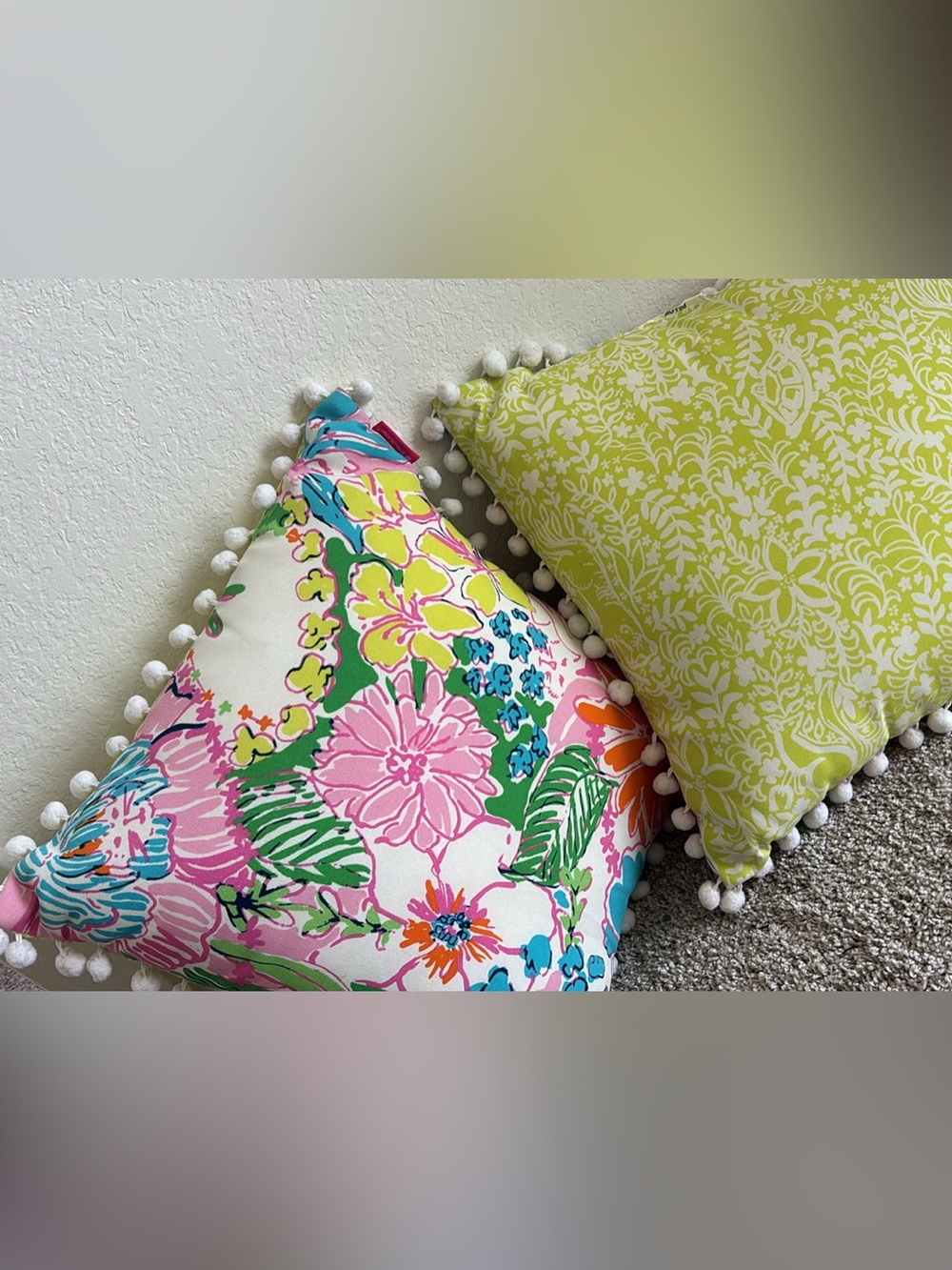 Lilly Pulitzer for Target Throw Pillow “Nosey Posey” Set ☀️